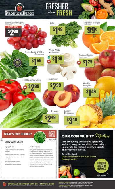 Produce Depot Flyer May 20 to 26