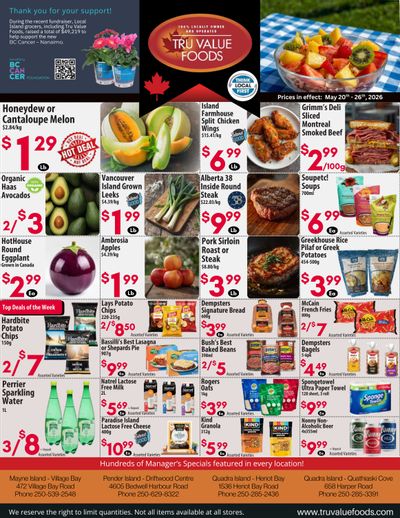 Tru Value Foods Flyer May 20 to 26