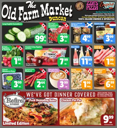The Old Farm Market (Duncan) Flyer May 21 to 27