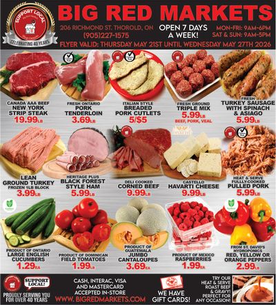 Big Red Markets Flyer May 21 to 27