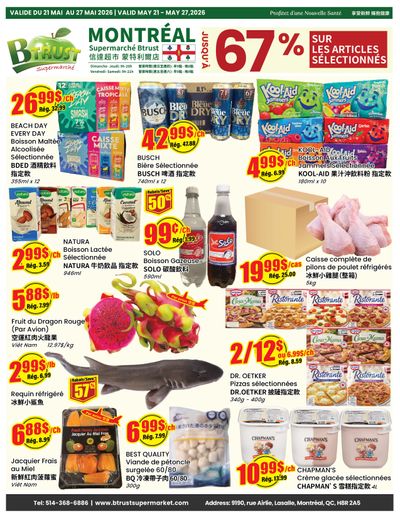 Btrust Supermarket (Montreal) Flyer May 21 to 27