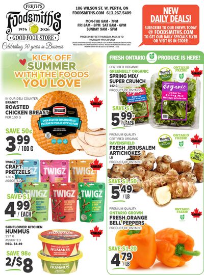 Foodsmiths Flyer May 21 to 28