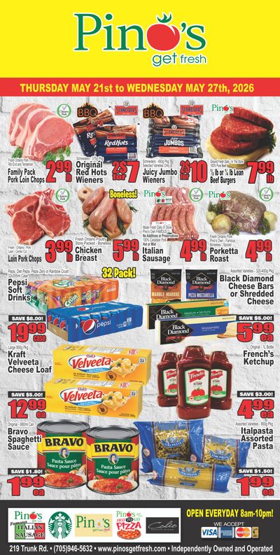 Pino's Flyer May 21 to 27