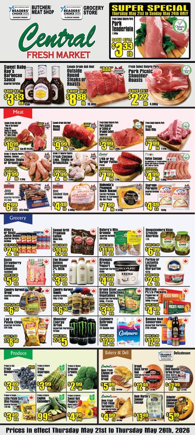 Central Fresh Market Flyer May 21 to 28