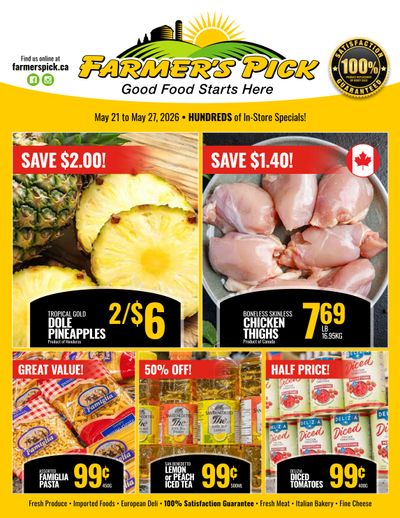 Farmer's Pick Flyer May 21 to 27