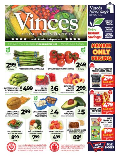 Vince's Market Flyer May 21 to June 10