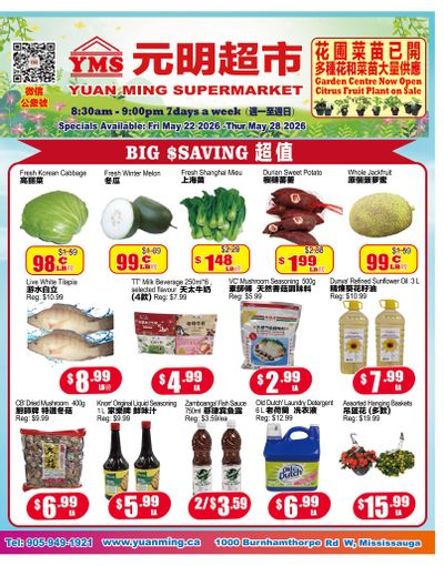 Yuan Ming Supermarket Flyer May 22 to 28