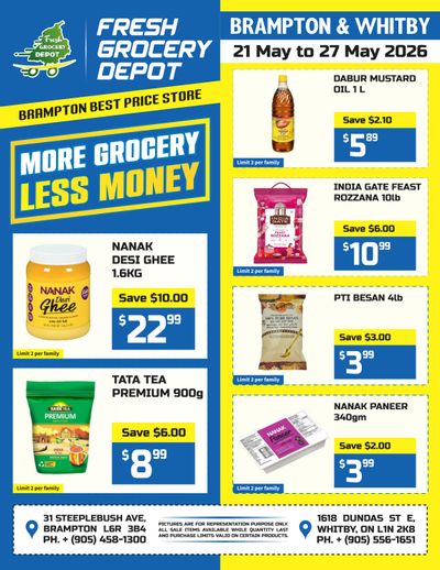 Fresh Grocery Depot Flyer May 21 to 27