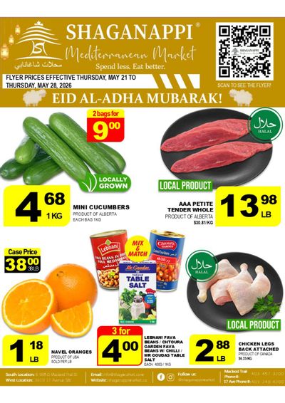 Shaganappi Mediterranean Market Flyer May 21 to 27