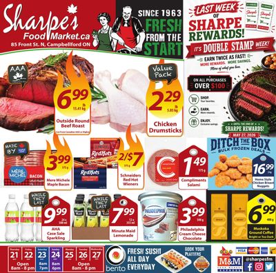 Sharpe's Food Market Flyer May 21 to 27