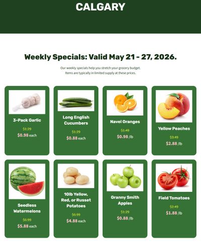 H&W Produce Flyer May 21 to 27