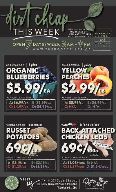 The Root Cellar Flyer May 21 to 27