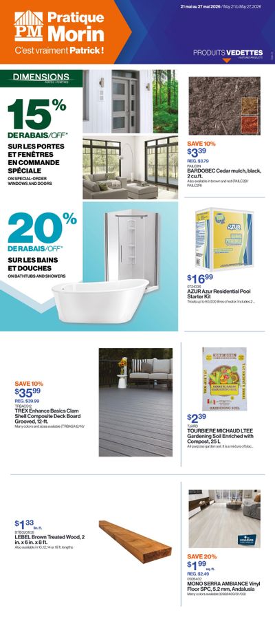 Patrick Morin Flyer May 21 to 27
