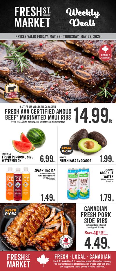 Fresh St. Market Flyer May 22 to 28