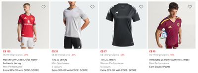 Adidas Canada: Extra 30% off Select Full Price and Sale Styles with Promo Code