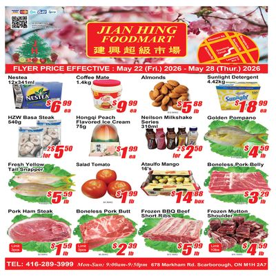 Jian Hing Foodmart (Scarborough) Flyer May 22 to 28
