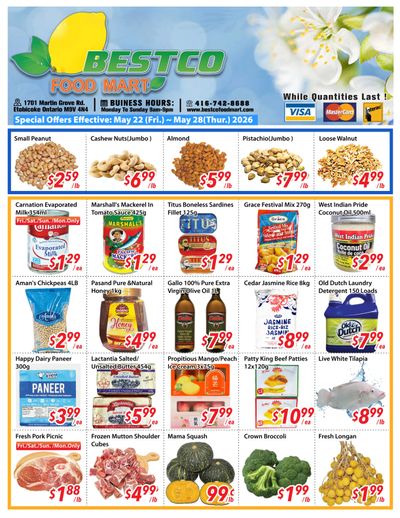 BestCo Food Mart (Etobicoke) Flyer May 22 to 28