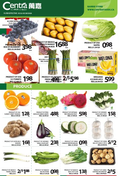 Centra Foods (Barrie) Flyer May 22 to 28