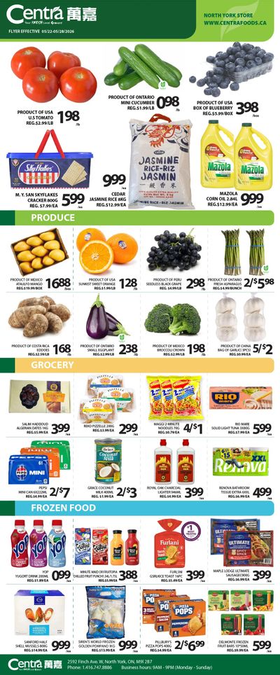 Centra Foods (North York) Flyer May 22 to 28