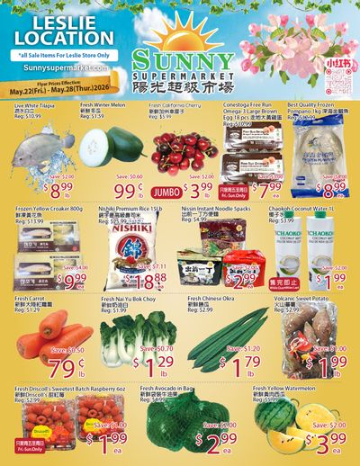 Sunny Supermarket (Leslie) Flyer May 22 to 28