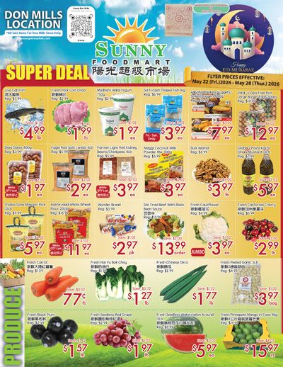 Sunny Foodmart (Don Mills) Flyer May 22 to 28
