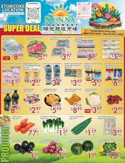 Sunny Foodmart (Etobicoke) Flyer May 22 to 28