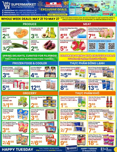 88 Supermarket Flyer May 21 to 27