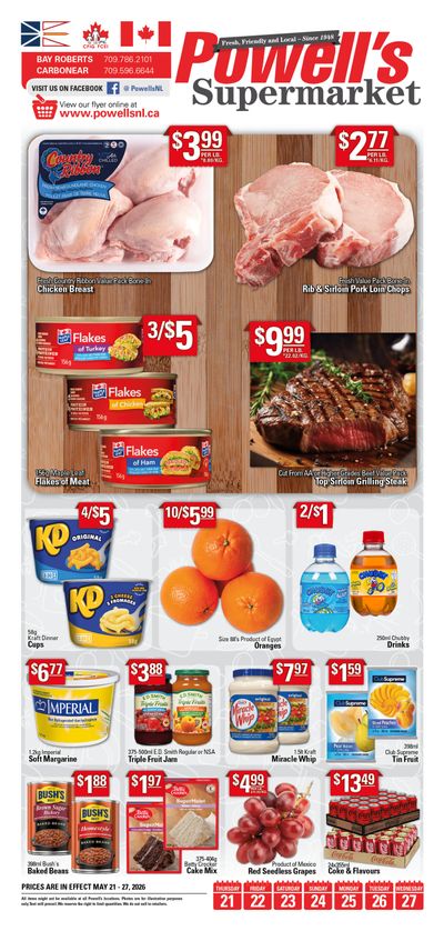 Powell's Supermarket Flyer May 21 to 27