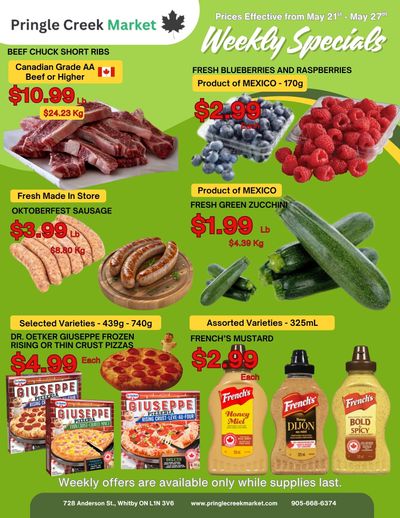 Pringle Creek Market Flyer May 21 to 27