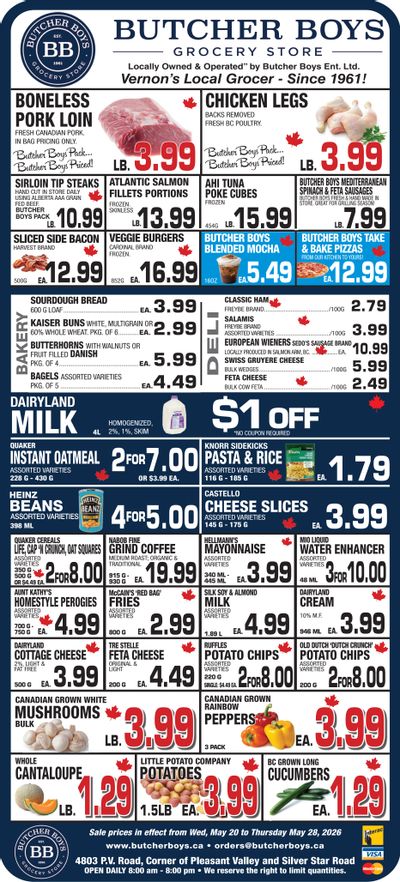 Butcher Boys Grocery Store Flyer May 20 to 28