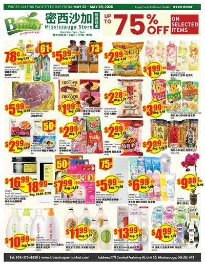 Btrust Supermarket (Mississauga) Flyer May 22 to 28