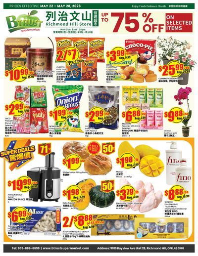 Btrust Supermarket (Richmond Hill) Flyer May 22 to 28