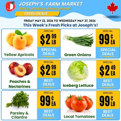 Joseph's Farm Market Flyer May 22 to 27