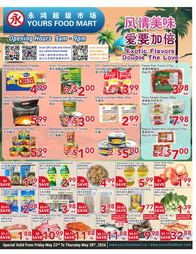 Yours Food Mart Flyer May 22 to 28