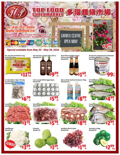Top Food Supermarket Flyer May 22 to 28