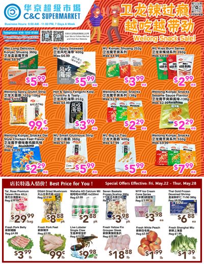 C&C Supermarket Flyer May 22 to 28