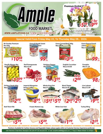 Ample Food Market (Brampton) Flyer May 22 to 28