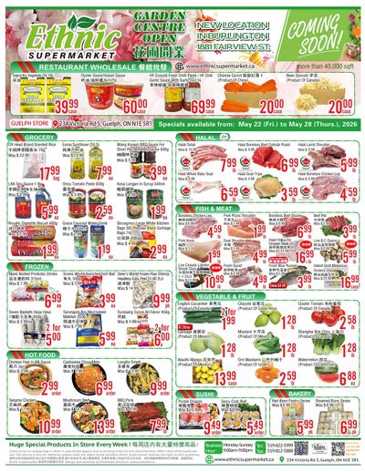 Ethnic Supermarket (Guelph) Flyer May 22 to 28