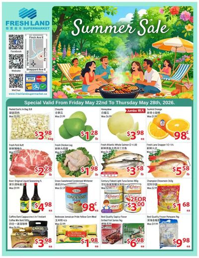 FreshLand Supermarket Flyer May 22 to 28