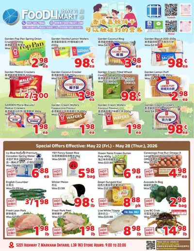 FoodyMart (HWY7) Flyer May 22 to 28
