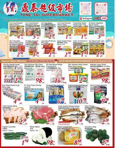 Tone Tai Supermarket Flyer May 22 to 28