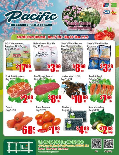 Pacific Fresh Food Market (North York) Flyer May 22 to 28