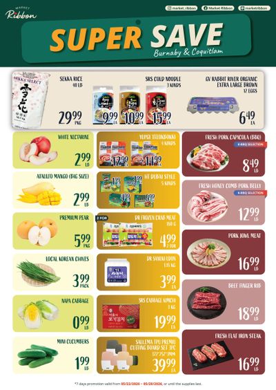 Market Ribbon Flyer May 22 to 28