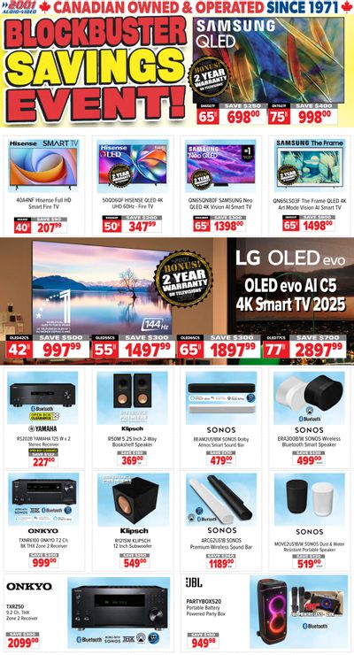 2001 Audio Video Flyer May 22 to 28