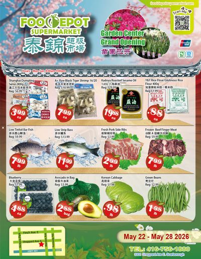 Food Depot Supermarket Flyer May 22 to 28