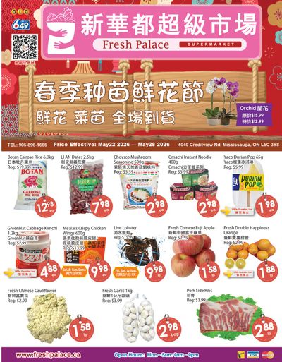 Fresh Palace Supermarket Flyer May 22 to 28