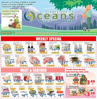 Oceans Fresh Food Market (Mississauga) Flyer May 22 to 28
