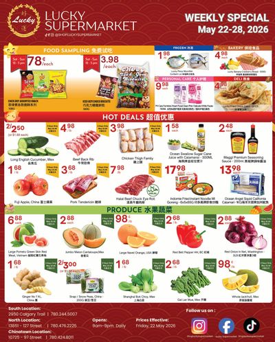 Lucky Supermarket (Edmonton) Flyer May 22 to 28