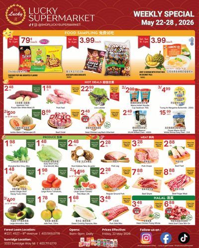 Lucky Supermarket (Calgary) Flyer May 22 to 28