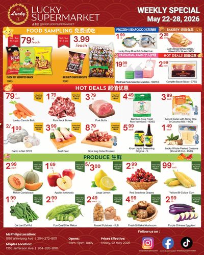 Lucky Supermarket (Winnipeg) Flyer May 22 to 28